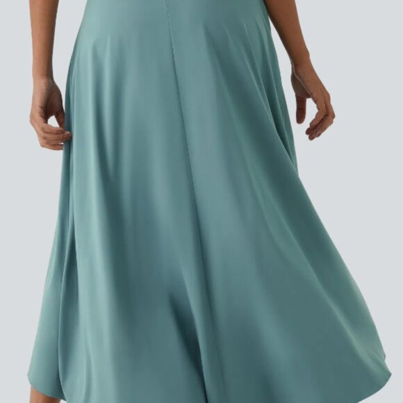 NWT Halara Mineral Blue Flowy Skirt with Built in Shorts! - Picture 2 of 8